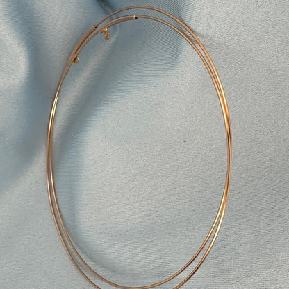 14k Rose Gold KEVAGOLD 10" Dot Hoops