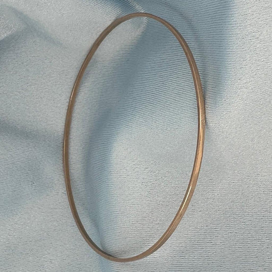 14k Rose Gold 7-Inch KEVAGOLD Flat Bangle