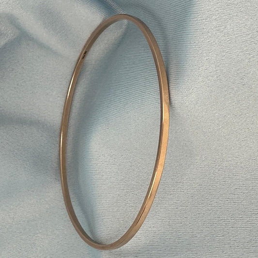 14k Rose Gold 8-Inch KEVAGOLD Flat Bangle