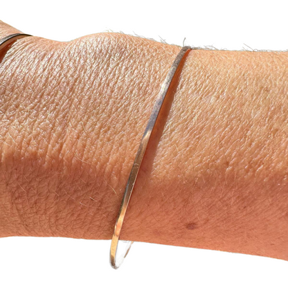 14k Rose Gold 8-Inch KEVAGOLD Flat Bangle