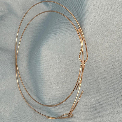 14k Rose Gold KEVAGOLD 10" Hook Hoops