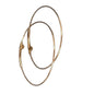 14k Rose Gold KEVAGOLD 4" Dot Hoops