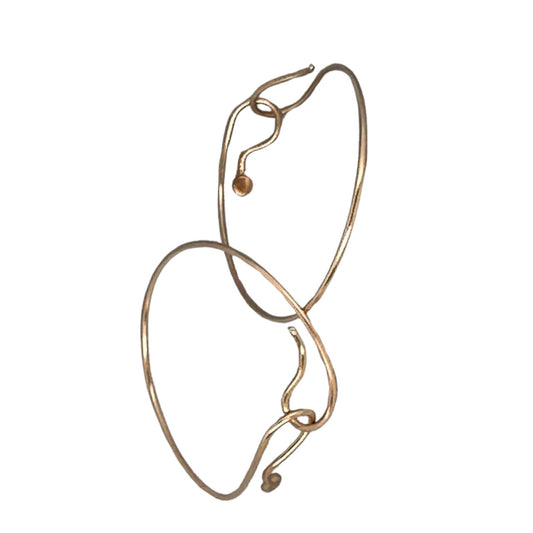 14k Rose Gold KEVAGOLD 4" Hook Hoops