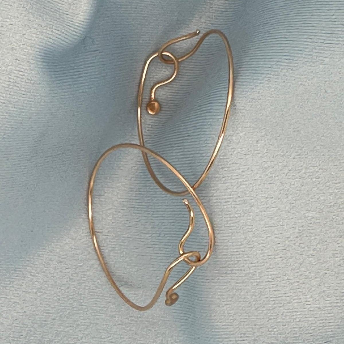 14k Rose Gold KEVAGOLD 4" Hook Hoops